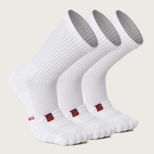 Crease Beast White Socks Pack Of 3