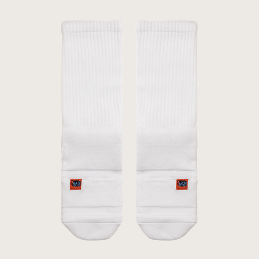 Crease Beast White Socks Pair of 1